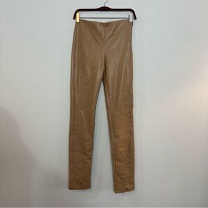 NWOT Zara Split Hem Skinny Faux Leather Pant 065